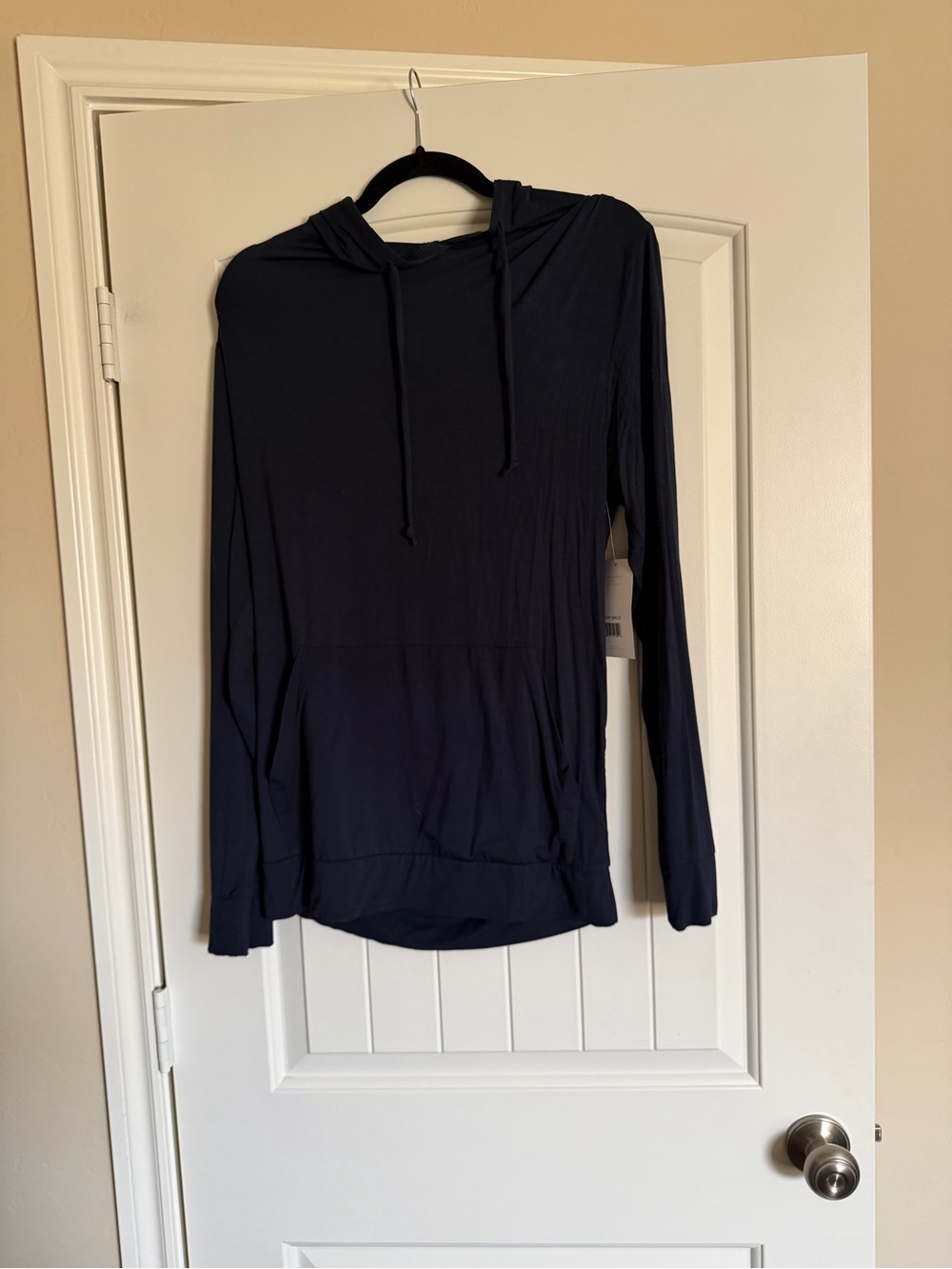 Sol & Mane Tadasana Hoodie Navy Medium NWT Modal Stretch $98